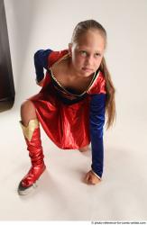 VIKY SUPERGIRL KNEELING POSE